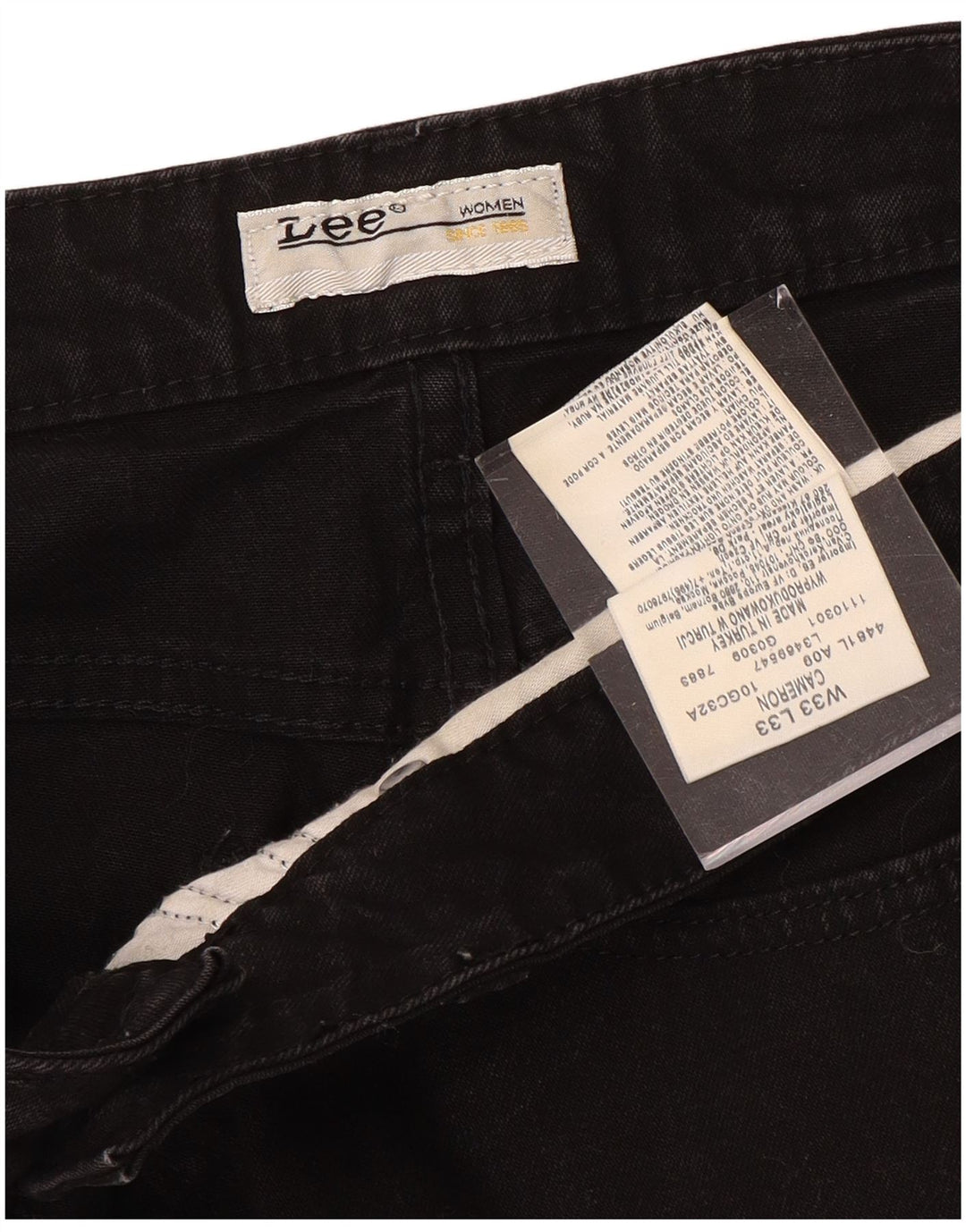 LEE Damen Cameron Bootcut-Jeans mit hoher Taille, W33, L33, Schwarz