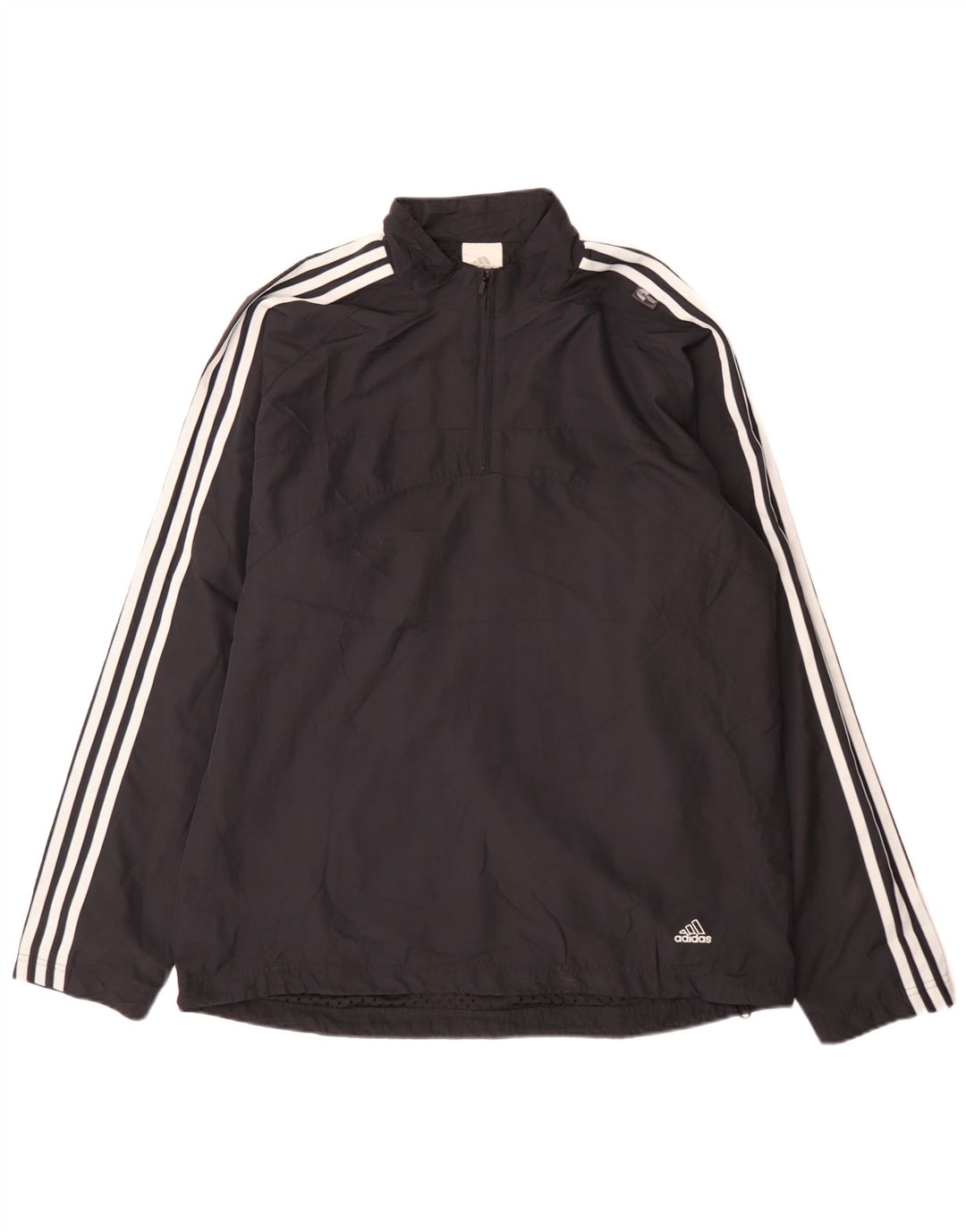 Adidas Herren-Trainingsanzug mit Reißverschluss, Pullover, Größe L, Marineblau, Sport