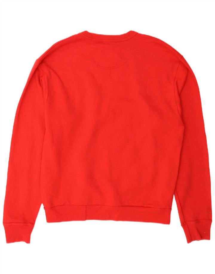 Champion Herren-Sweatshirt-Pullover aus mittelroter Baumwolle