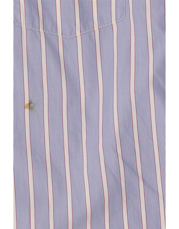 Massimo Dutti Herrenhemd EU 42 groß blau gestreift