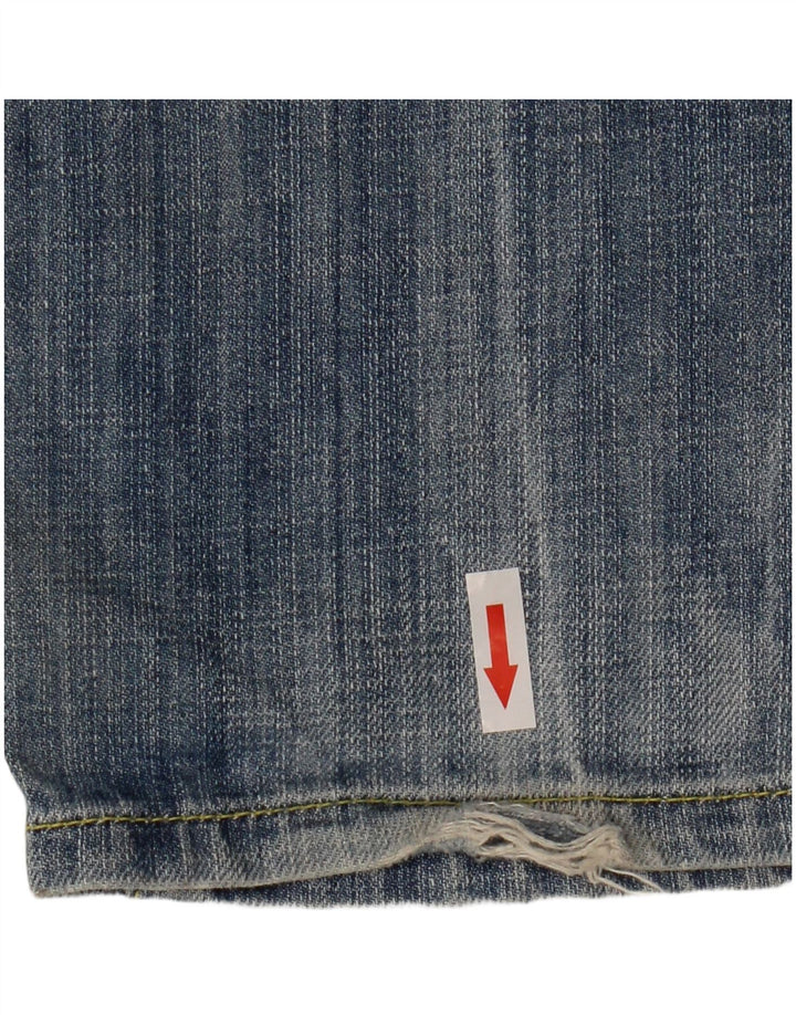 Armani Herren Distressed Slim Jeans W32 L34 Blaue Baumwolle