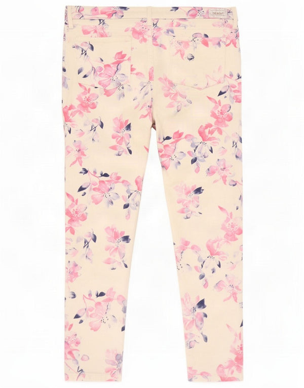 Levi's Damen Legging Skinny Jeans US 4 Small W27 L28 Off White Floral