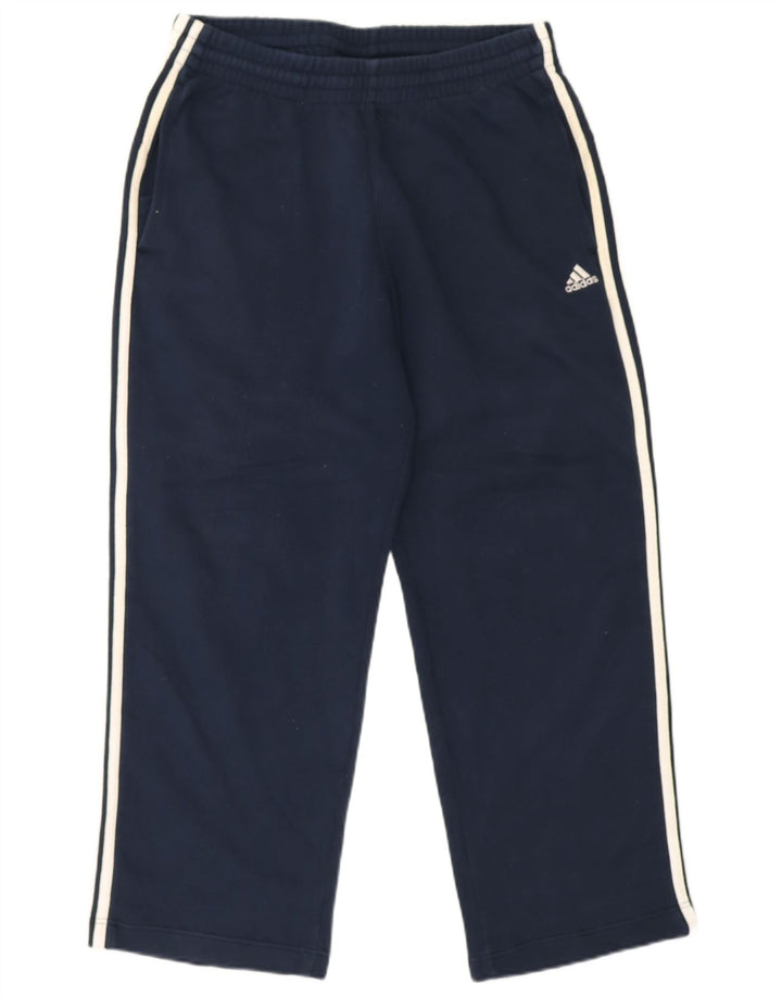 Adidas Herren-Trainingshose aus mittelblauer Baumwolle