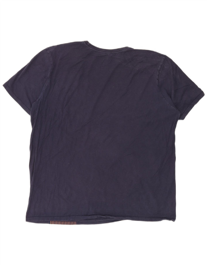 NIKE Herren Grafik T-Shirt Top XL Marineblau Baumwolle