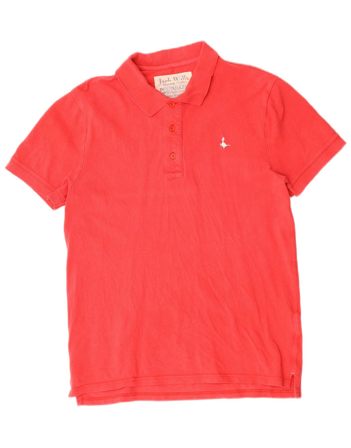 Jack Wills Herren-Poloshirt aus mittelroter Baumwolle