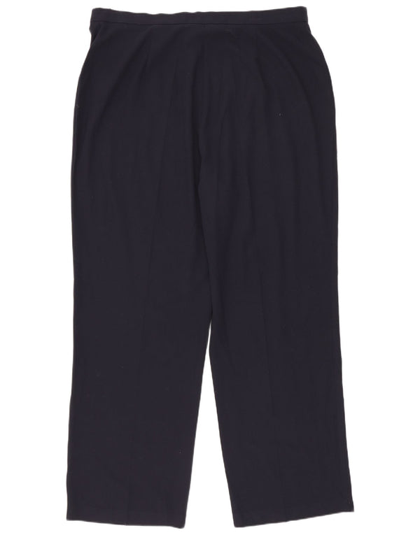 Marks & Spencer Damen-Anzughose mit gerader Passform, UK 18, XL, W35, L27, Marineblau