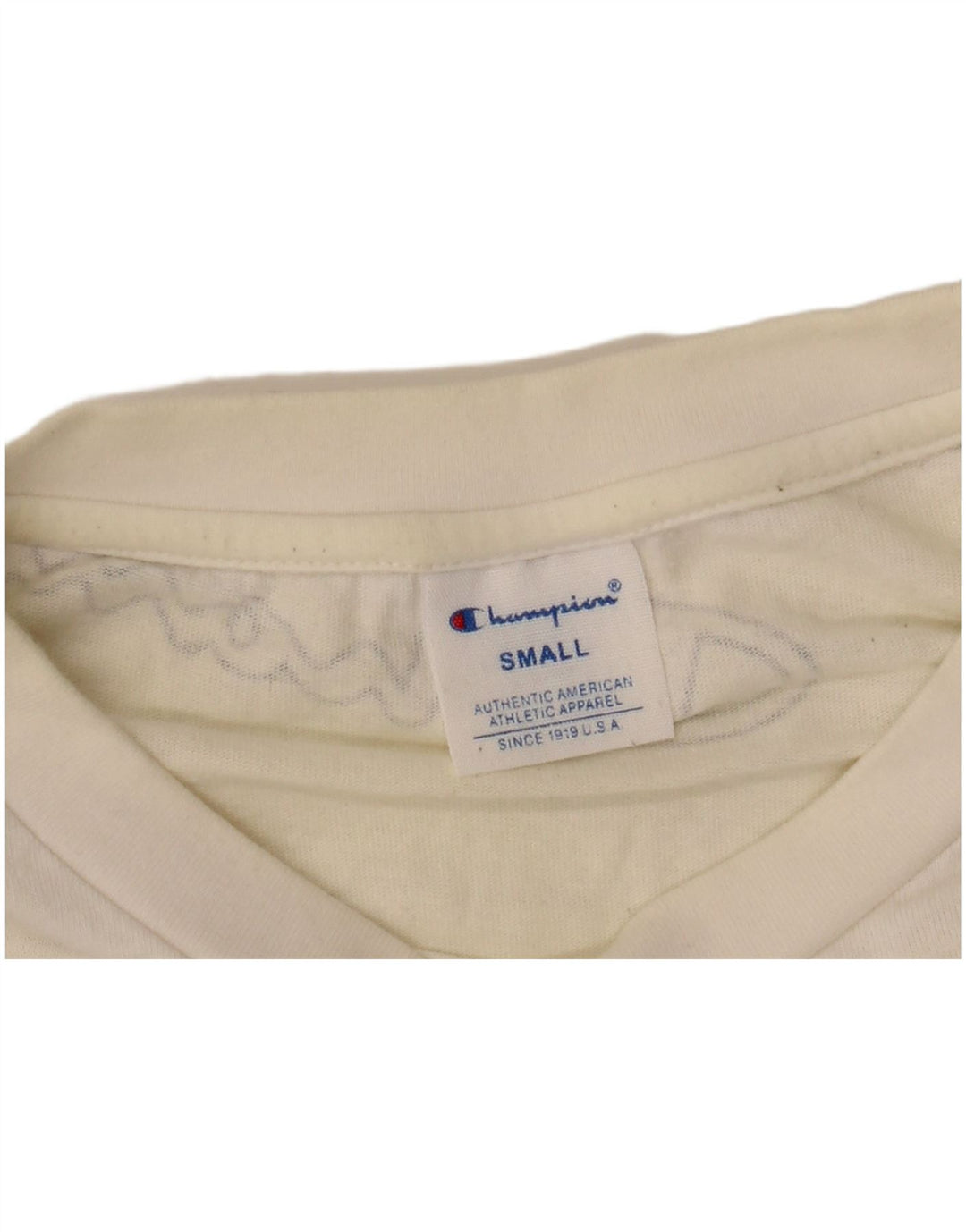 Champion Damen-T-Shirt in Übergröße mit Grafik, UK 10, Größe S, Weiß