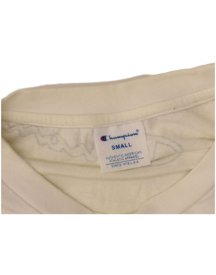 Champion Damen-T-Shirt in Übergröße mit Grafik, UK 10, Größe S, Weiß