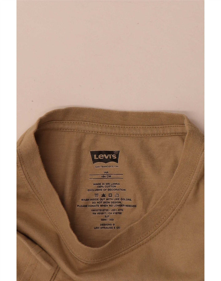 Levi's T-Shirt-Oberteil für Jungen, 13–14 Jahre, beige Baumwolle