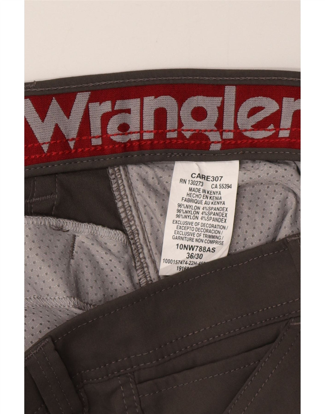 WRANGLER Gerade Cargohose für Herren, W36, L30, graues Nylon