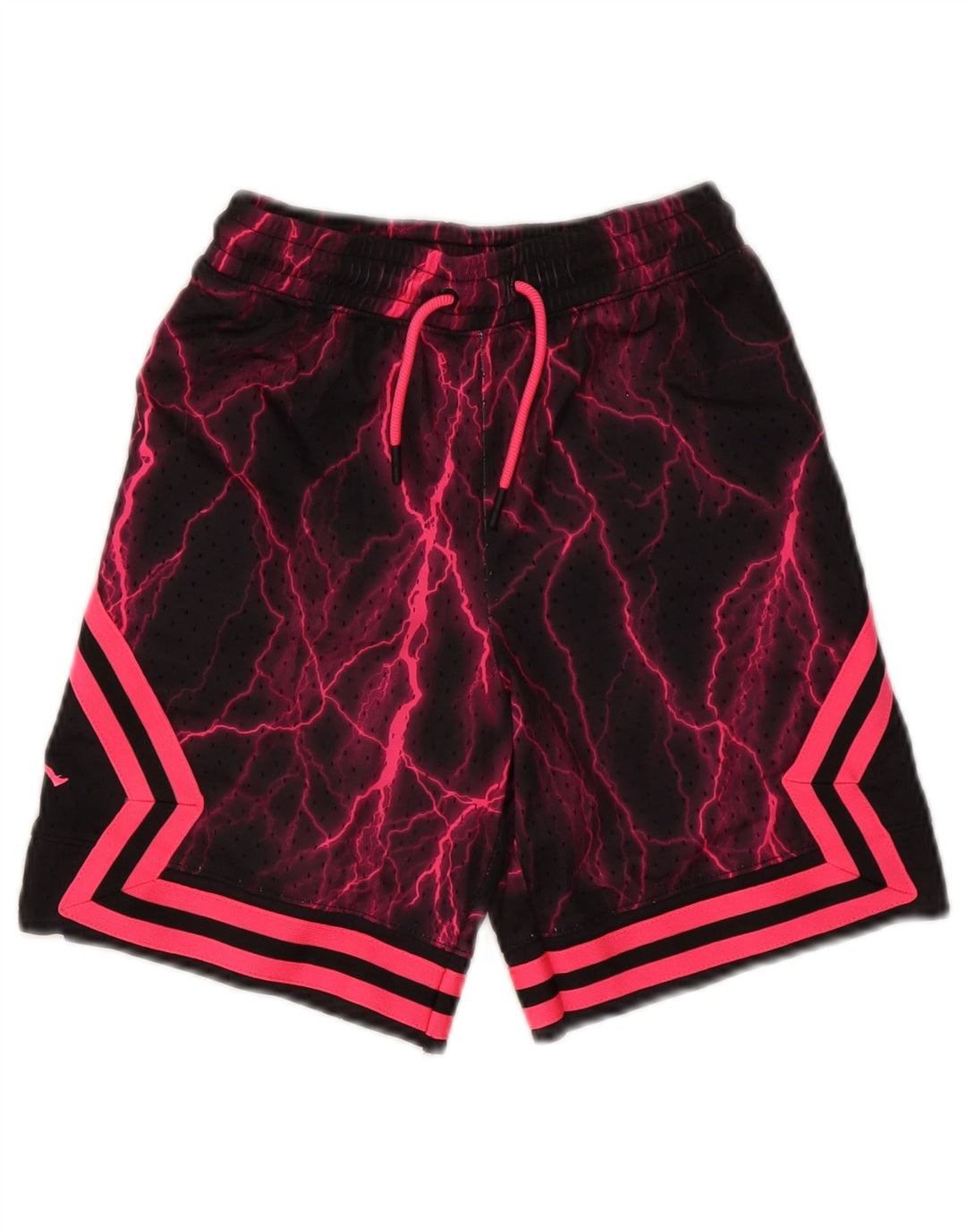Jordan Jungen-Sportshorts mit abstraktem Muster, 10–11 Jahre, mittelgroß, Schwarz