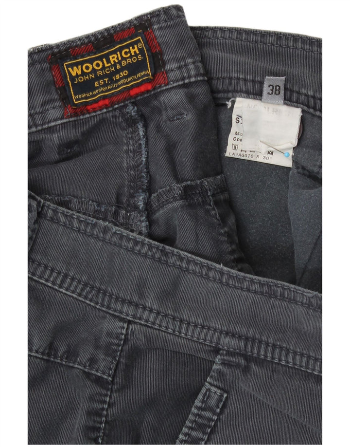 Woolrich Herren Chino-Shorts W38 XL Graue Baumwolle