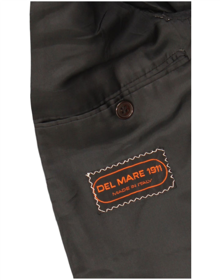 DEL MARE 1911 Herren 1-Knopf-Blazerjacke UK 38 Mittelschwarz