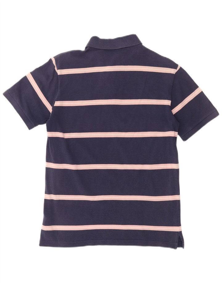 Fred Perry Herren-Poloshirt, klein, marineblau, gestreift, Baumwolle