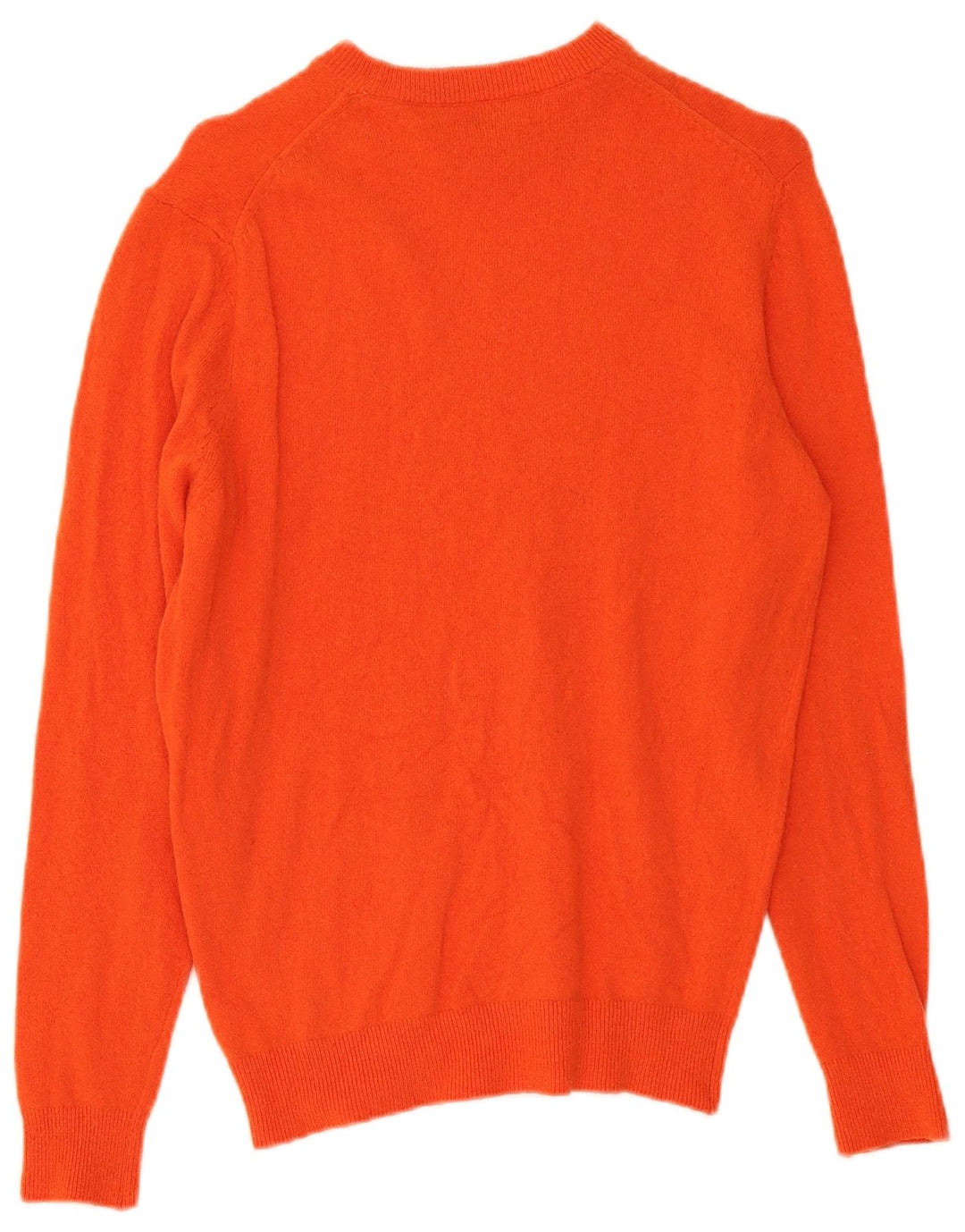 Zara Herren-Pullover mit Rundhalsausschnitt, Größe S, Orange