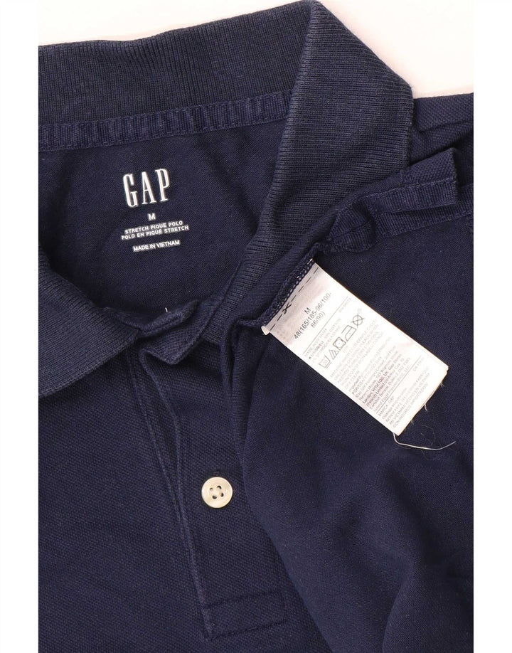 Gap Herren-Poloshirt aus mittlerer marineblauer Baumwolle