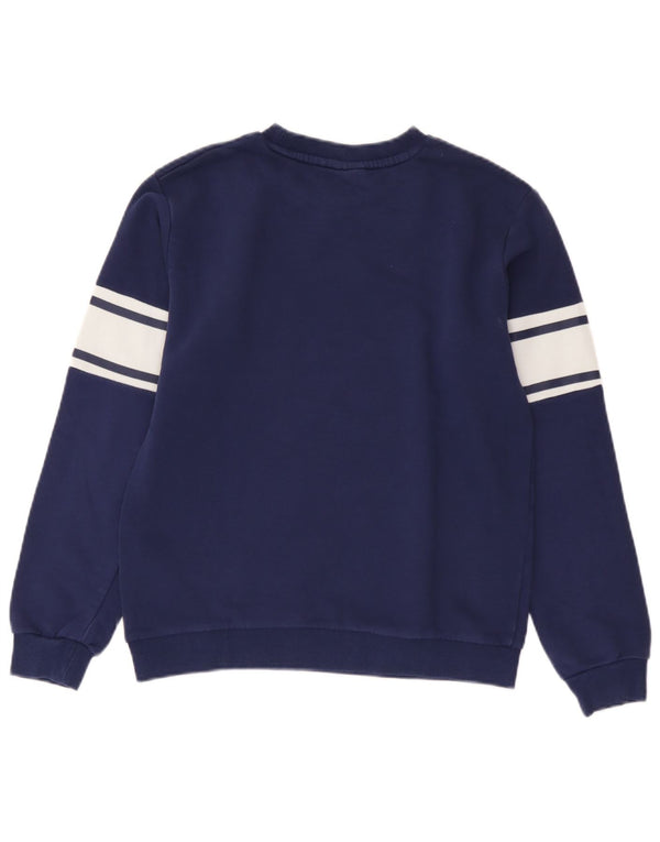 Fila Jungen-Sweatshirt-Pullover, 13–14 Jahre, marineblaue Colourblock-Baumwolle