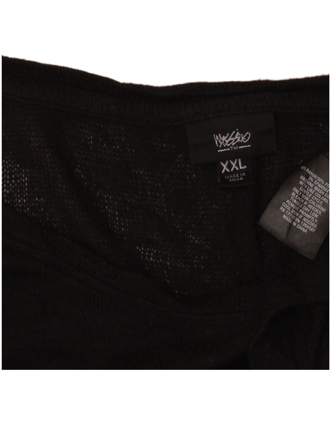 Massimo Dutti Damen Durchsichtiges asymmetrisches Tunika-Oberteil UK 20 2XL Schwarzer Rayon