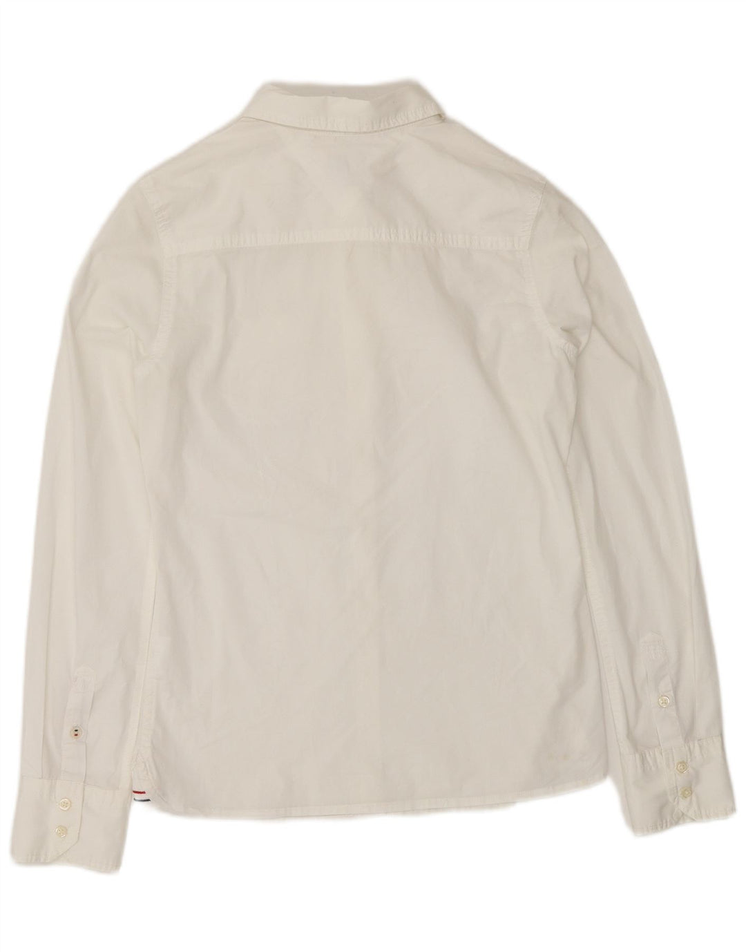 TOMMY HILFIGER Damen Hemd UK 10 Small Weiß