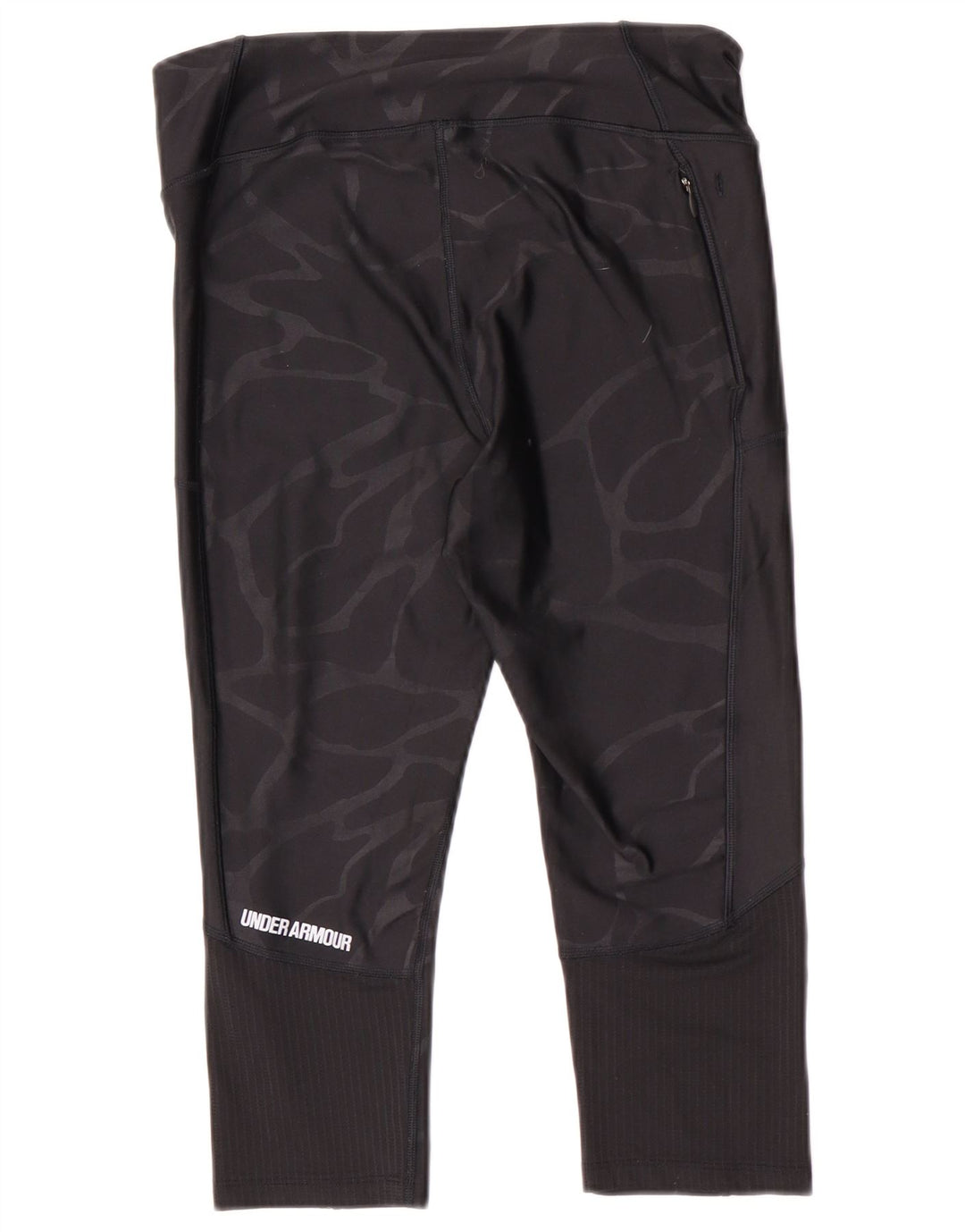 Under Armour Damen Capri-Leggings UK 14 Mittelschwarze Tarnung