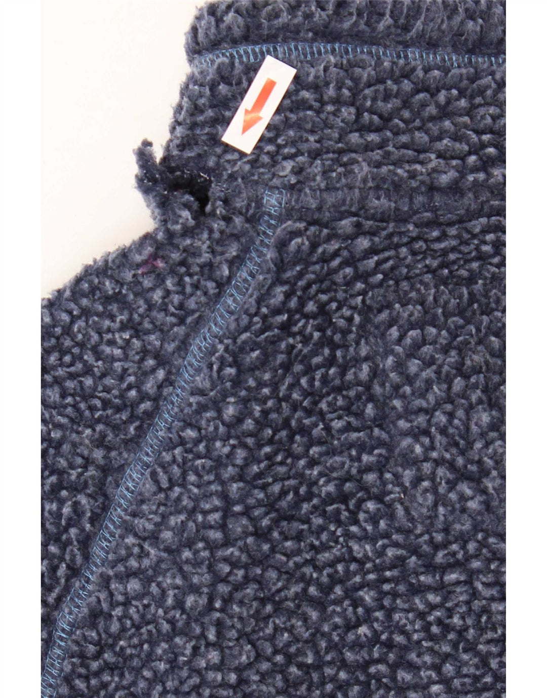 Weird Fish Übergroßer Damen-Fleecepullover mit Reißverschluss am Hals, Gr. 10, Marineblau