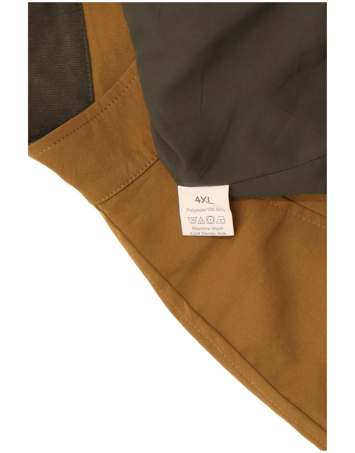 Vintage Damen Trenchcoat UK 24 4XL Braun Polyester