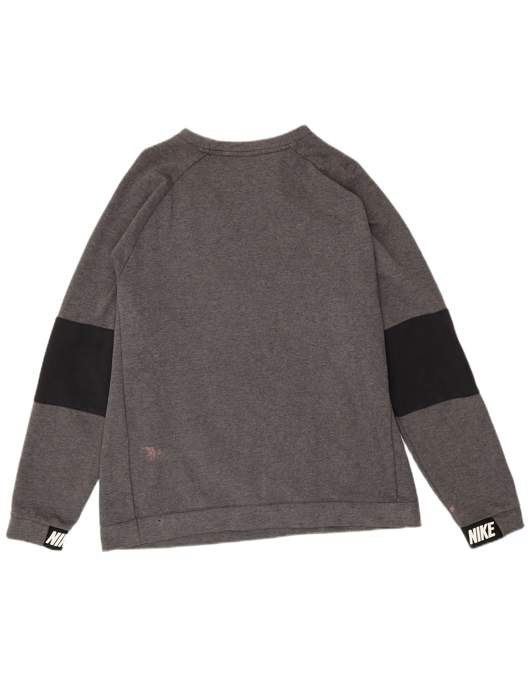 Nike Herren-Sweatshirt mit Grafik, groß, Grau, Farbblock