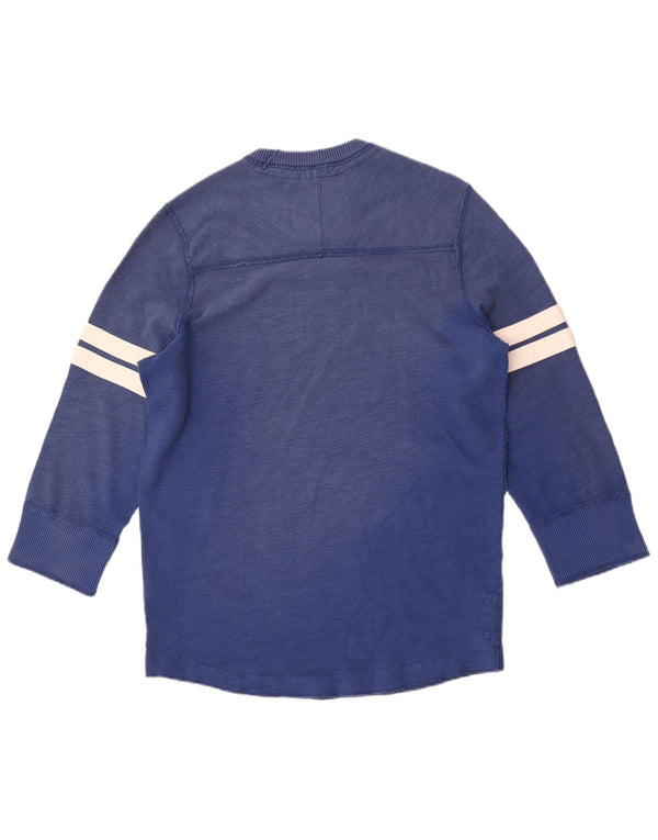 Abercrombie & Fitch Herren Muscle Distressed Graphic Top 3/4 Ärmel XL Blau