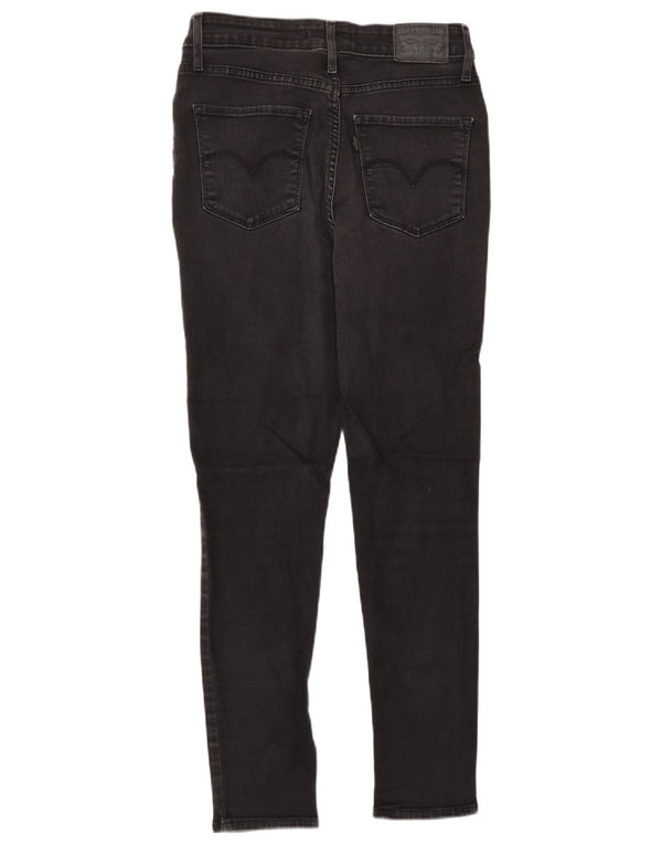 Levi's Damen 721 High Rise Skinny Jeans W28 L28 Schwarze Baumwolle