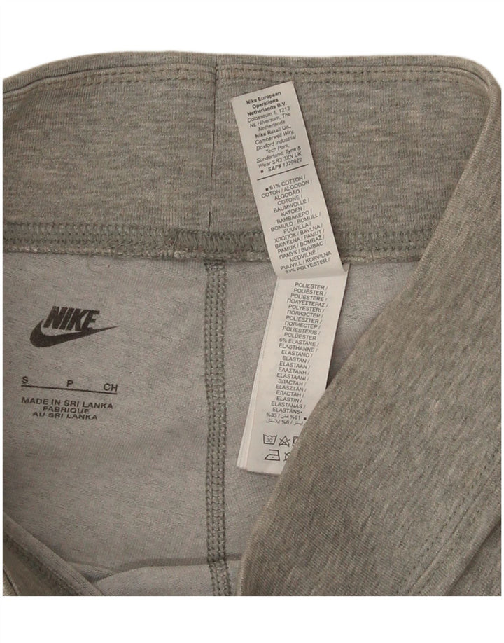 Nike Womens Graphic Leggings UK 10 Small Graue Baumwolle