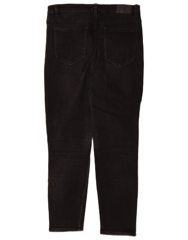 Zara Damen Skinny Jeans EU 44 Large W34 L26 Schwarze Baumwolle