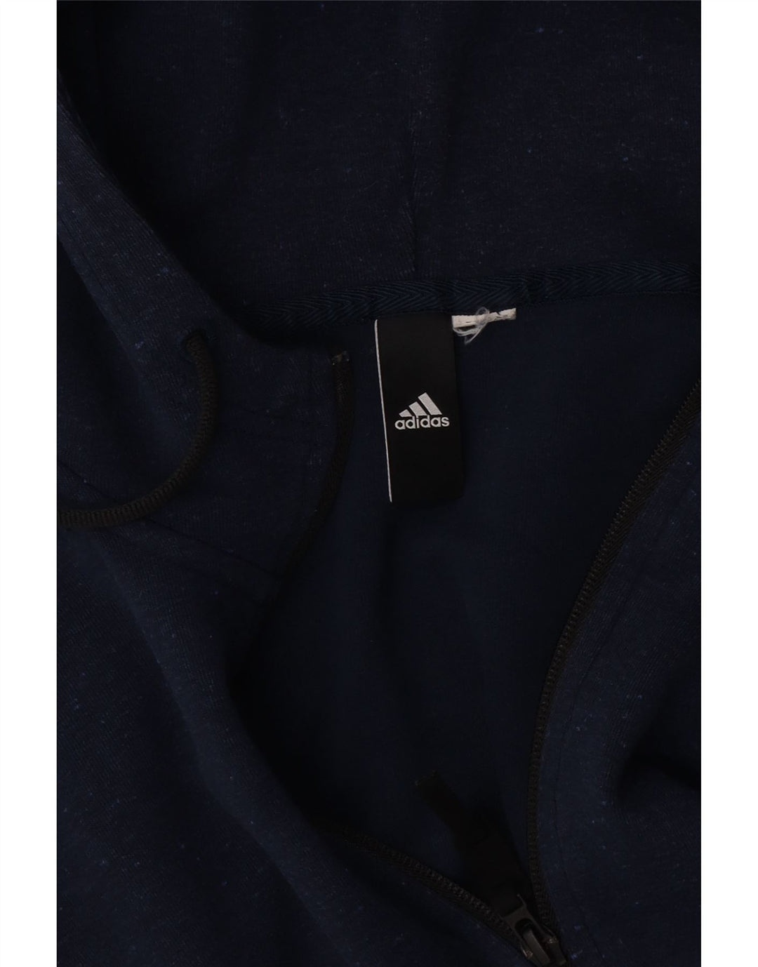 Adidas Herren-Kapuzenpullover mit Reißverschluss, mittelgroß, Marineblau gefleckt