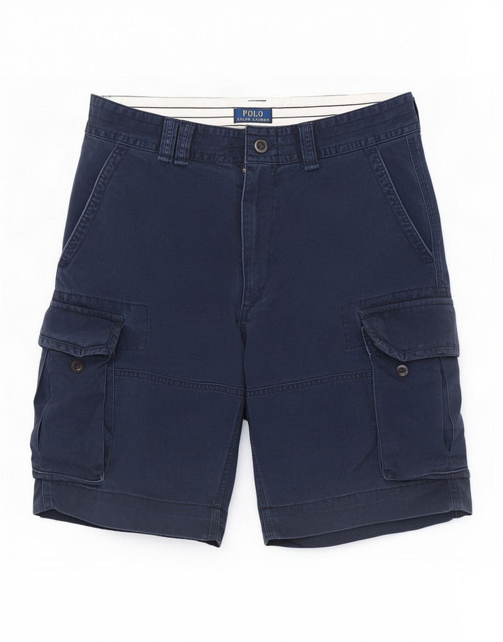 Ralph Lauren Herren Cargoshorts W32 Medium Marineblau Baumwolle