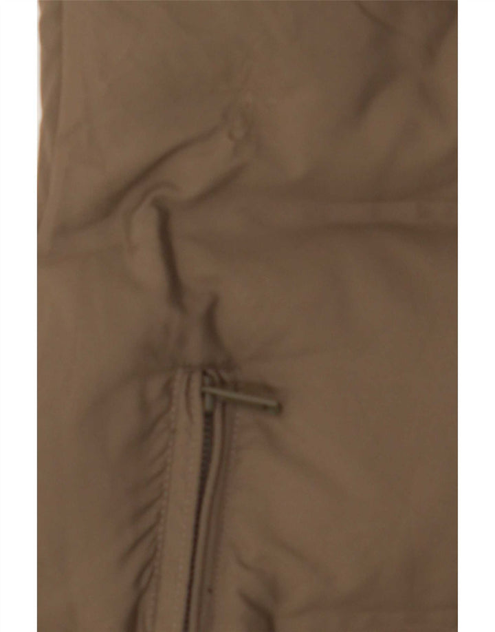 Zara Damen Wattierte Weste UK 14 Medium Khaki Polyester