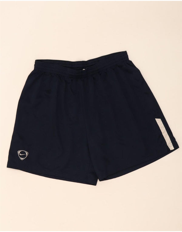 Nike Herren-Sportshorts XL, marineblaues Colourblock-Polyester
