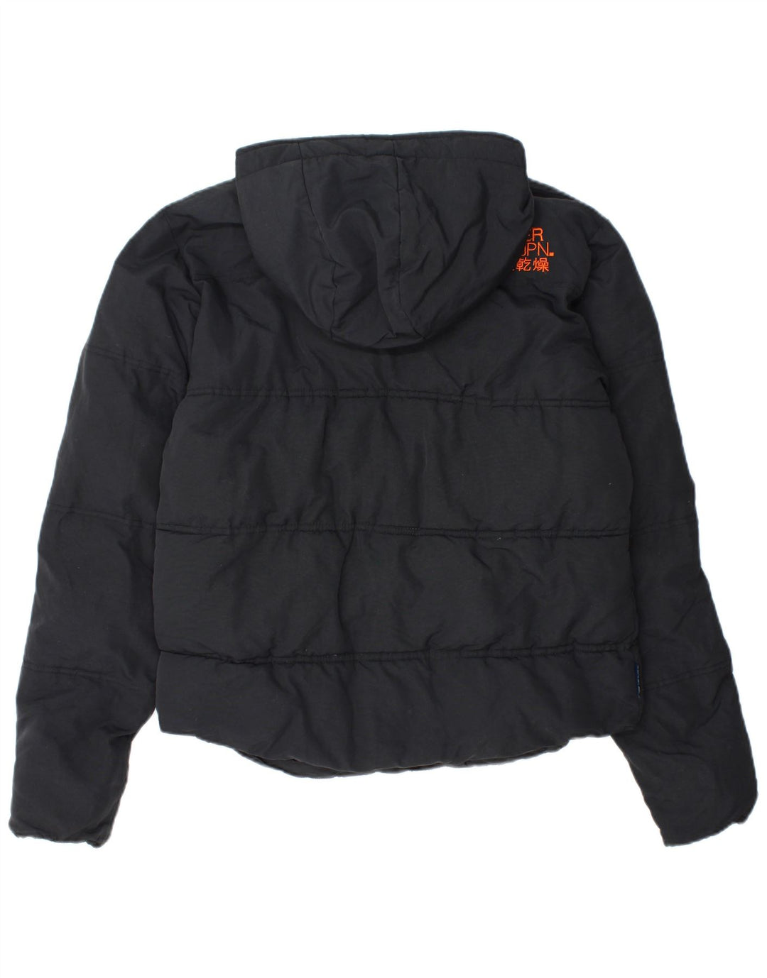 Superdry Herren-Jacke mit Kapuze, gepolstert, Größe 40, Marineblau, Nylon