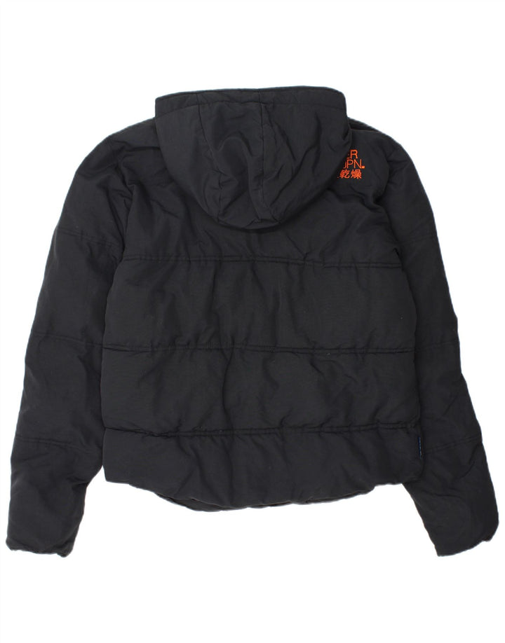 Superdry Herren-Jacke mit Kapuze, gepolstert, Größe 40, Marineblau, Nylon