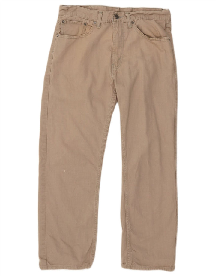 Levi's Herren 505 Straight Jeans W33 L26 Beige Baumwolle