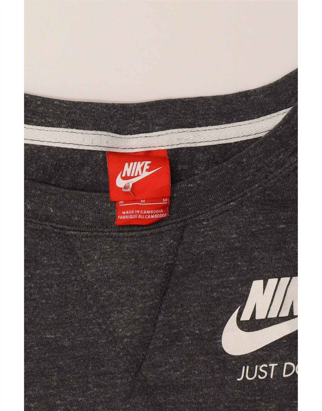Nike Damen Sweatshirt Pullover UK 14 Mittelgrau meliert