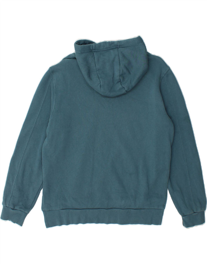 FILA Womens Oversized Hoodie Jumper UK 10 Small Blue Cotton Vintage Fila and Second-Hand Fila from Messina Hembry 