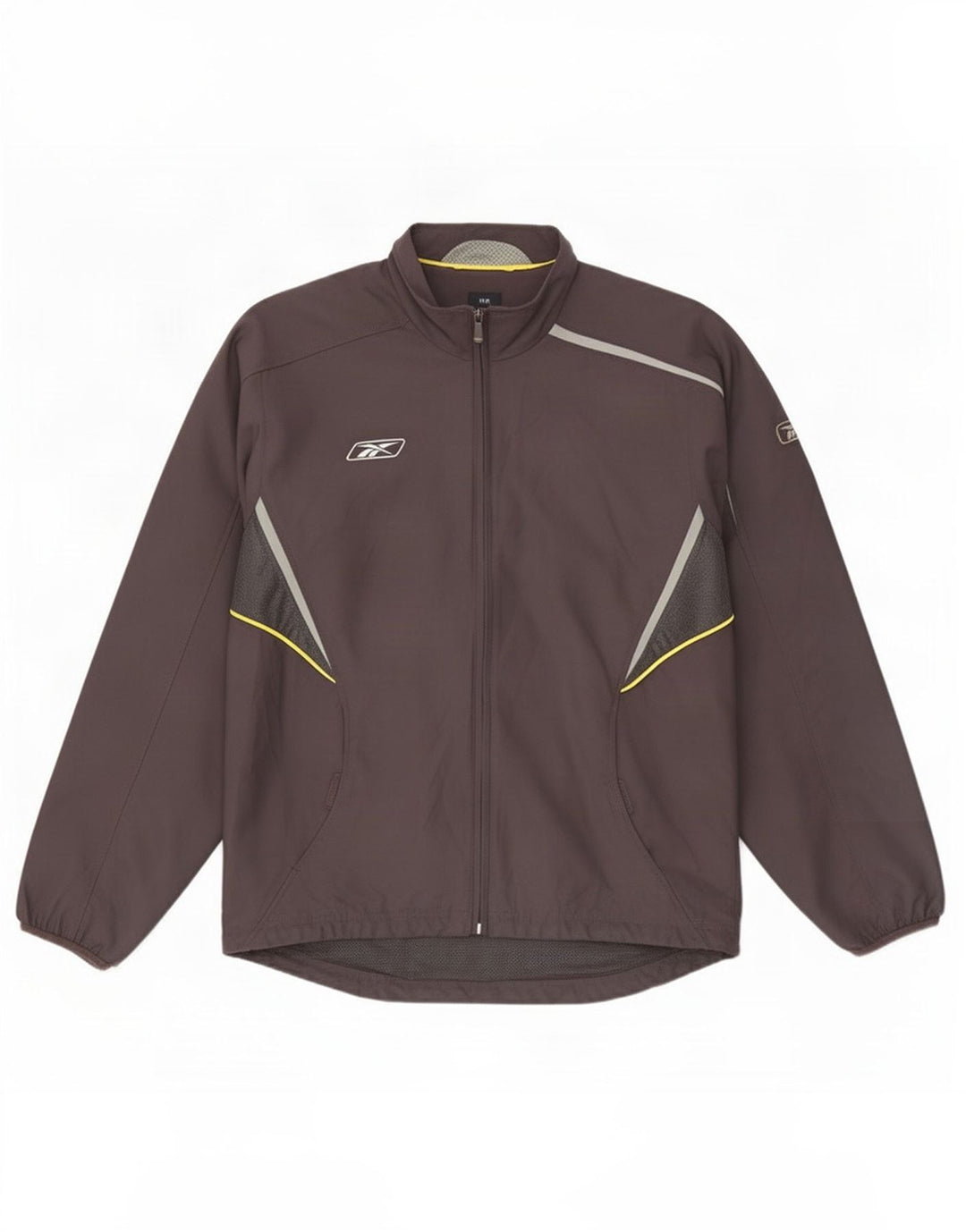 Reebok Herren-Trainingsanzug-Top-Jacke, Mittelschwarzes Colourblock-Polyester