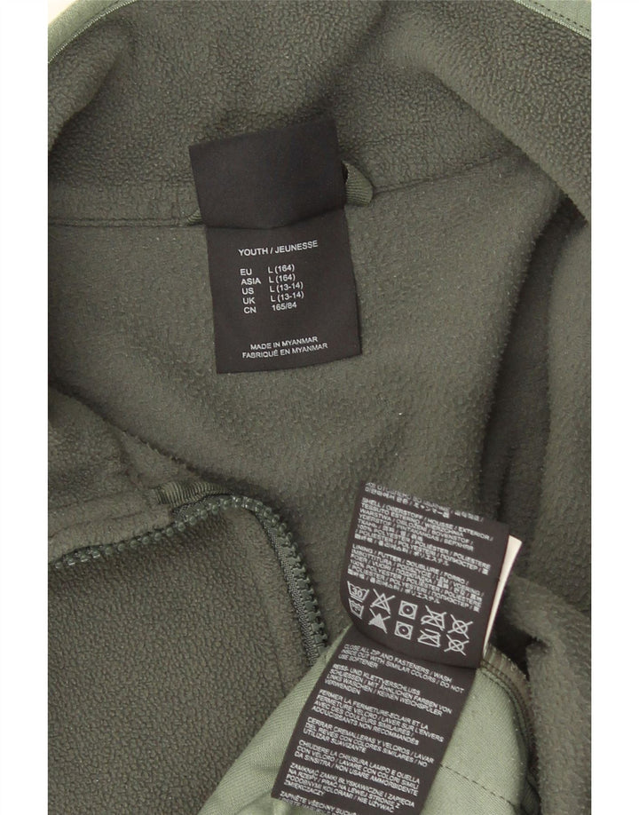 Jack Wolfskin Fleecejacke für Mädchen, 13–14 Jahre, groß, Khaki, Polyester