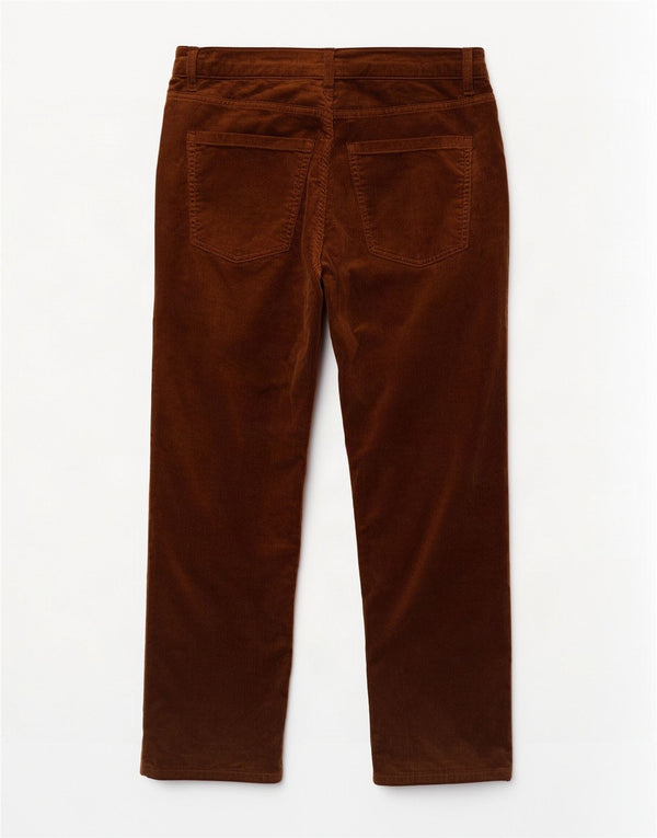 Marks & Spencer Damen Cordhose mit hoher Taille, UK 16, Größe L W34 L27 Bro