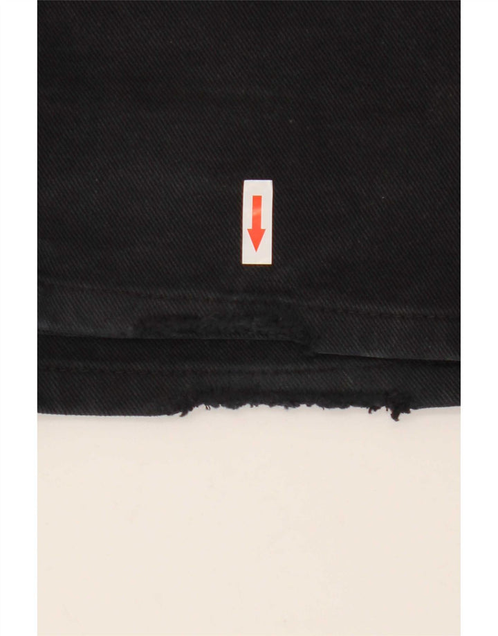 Lee Herren Straight Jeans W38 L34 Schwarze Baumwolle