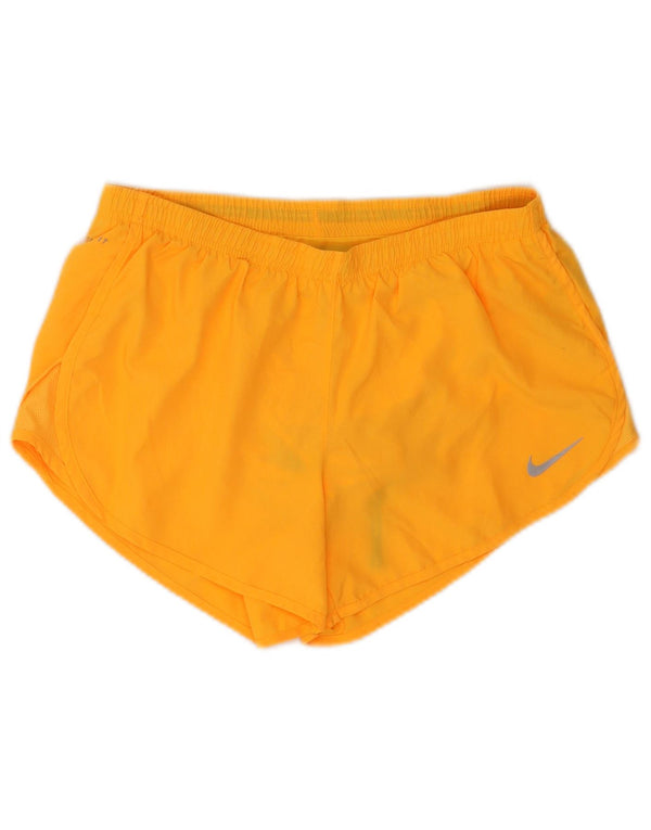 Nike Damen Dri Fit Sport Shorts UK 14 Mittelorange Polyester