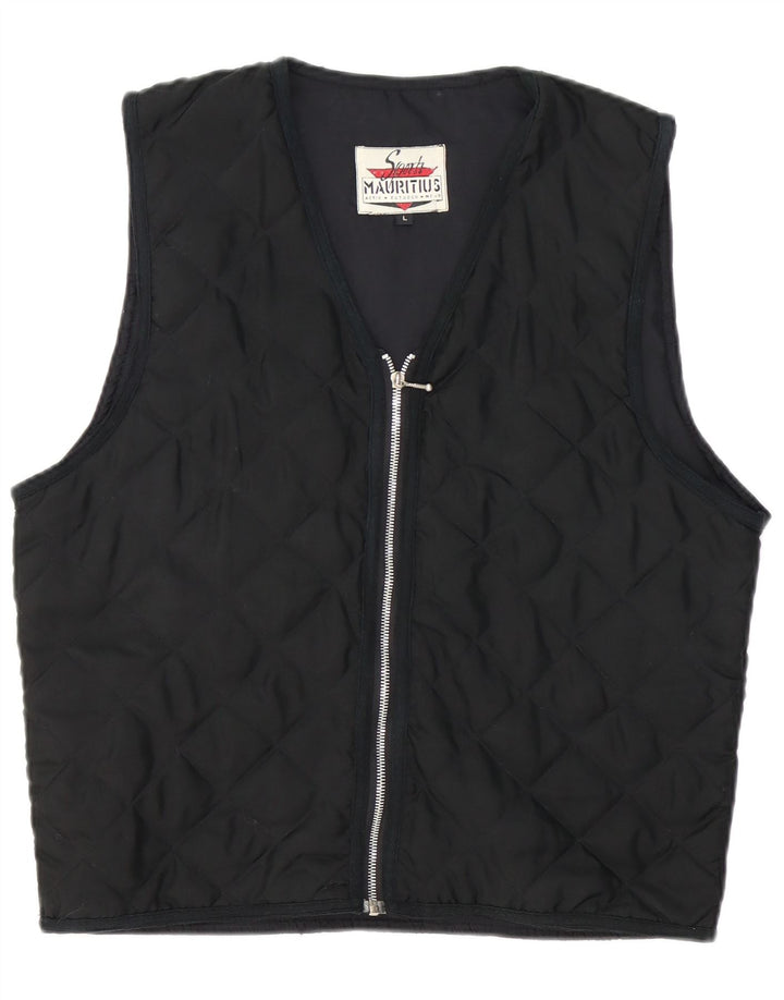 Mauritius Damen Steppweste UK 16 Large Schwarz Polyester