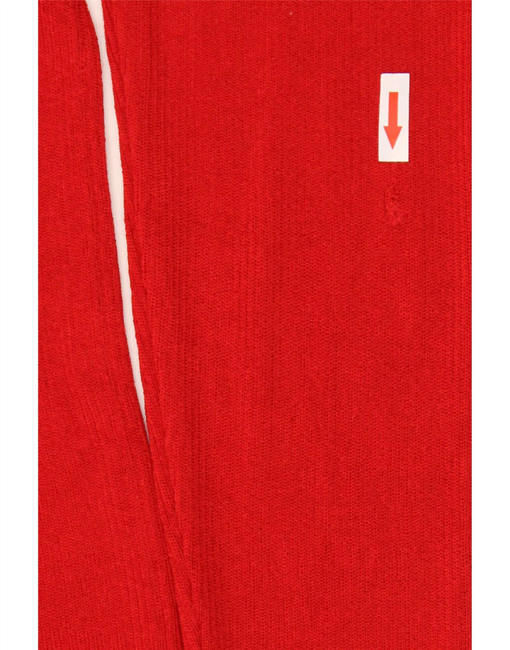 Vogue Damen-Pullover mit V-Ausschnitt, UK 14, Größe L, rote Viskose