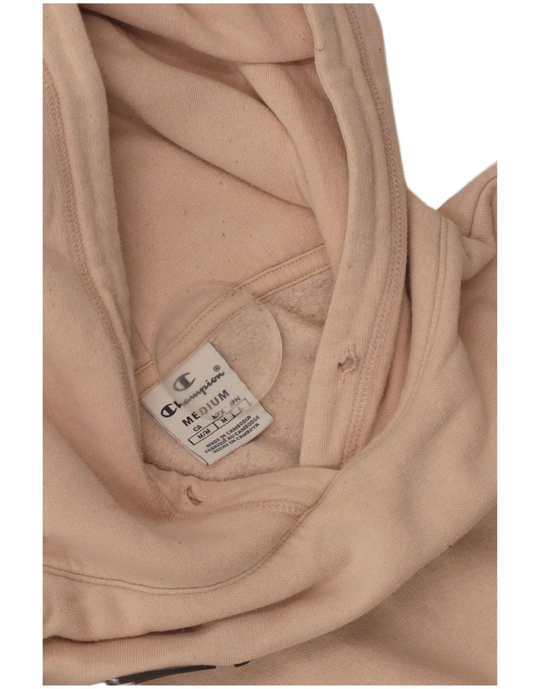 CHAMPION Damen-Kapuzenpullover mit Grafik, UK 12, Mittelrosa