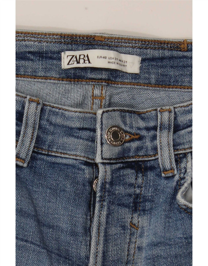 Zara Herren Distressed Skinny Jeans EU 40 Mittel W31 L29 Blau