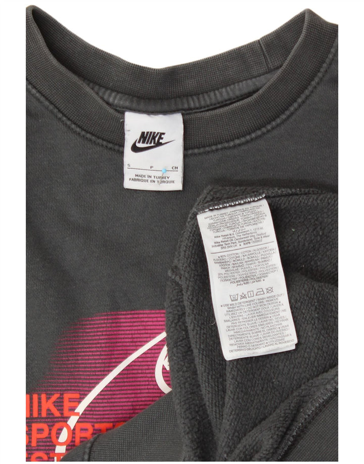 NIKE Herren-Sweatshirt mit Grafik, Größe S, Grau, Baumwolle